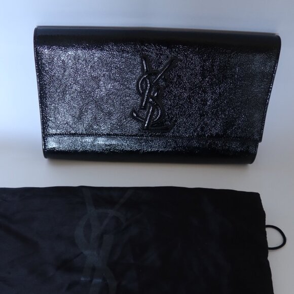 YSL Patent Belle Du Jour Clutch - Picture 3 of 3
